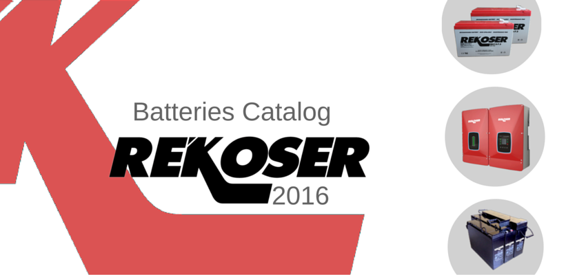 Whitewall Energy presents the new Rekoser batteries catalog for 2016