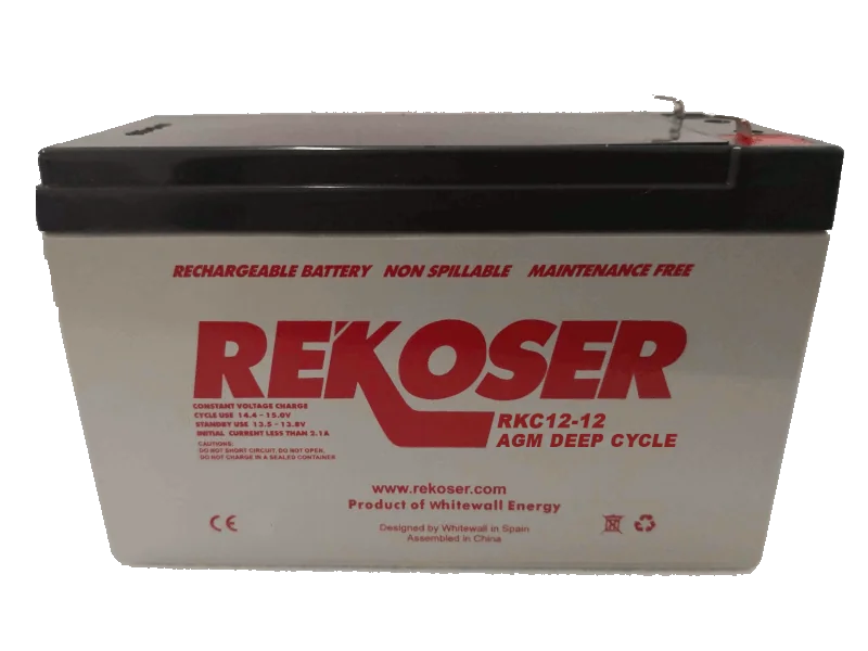 RDC12-12 – 12 V 12 Ah AGM Deep Cycle battery
