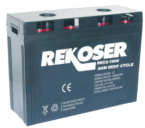 RDC2-1000 – 2 V 1000 Ah AGM Deep Cycle battery