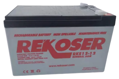 RGP12-12 – 12 V 12 Ah AGM battery