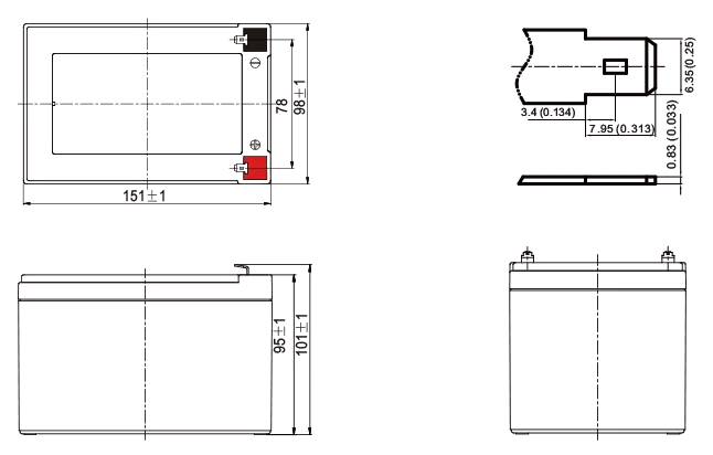 Dimensions (mm) RLS12-10