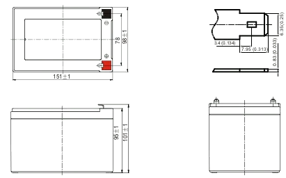 Dimensions (mm) RLS12-12