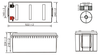 Dimensions (mm) RLS12-200