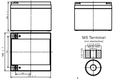 Dimensions (mm) RLS12-26