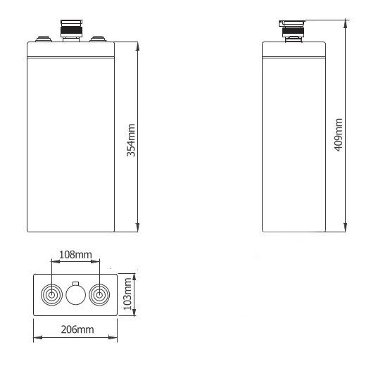 Dimensions (mm) ROS2-200