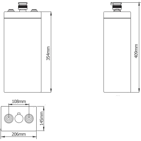 Dimensions (mm) ROS2-300