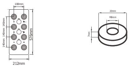 Dimensions (mm) ROS2-3300