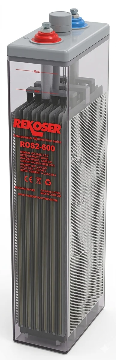 ROS2-600 – 2 V 600 Ah OPzS battery