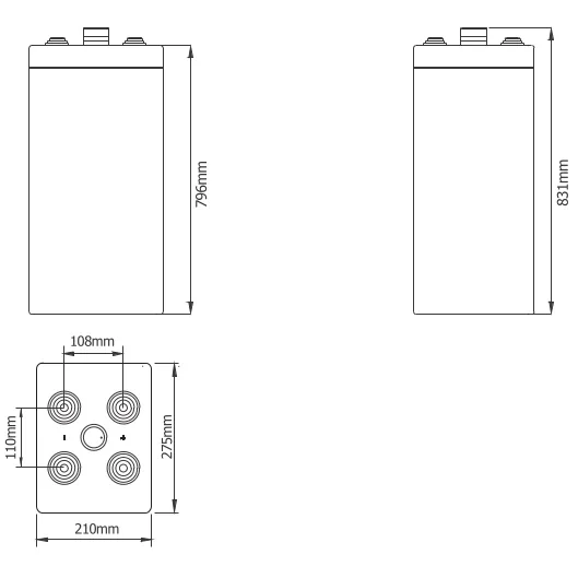 Dimensions (mm) ROV2-1500