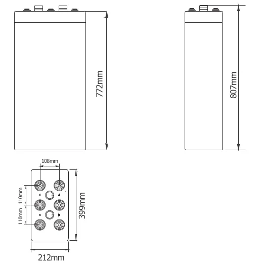 Dimensiones (mm) ROV2-2000
