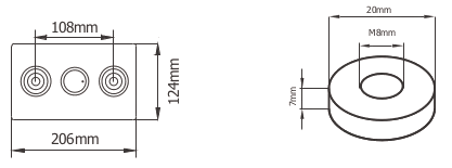 Dimensiones (mm) ROV2-250