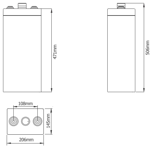 Dimensions (mm) ROV2-300