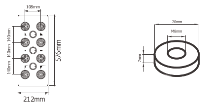 Dimensiones (mm) ROV2-3000