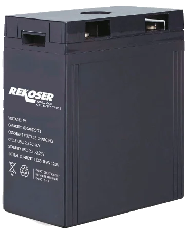 RXG2-600 – 2 V 600 Ah GEL Deep Cycle battery
